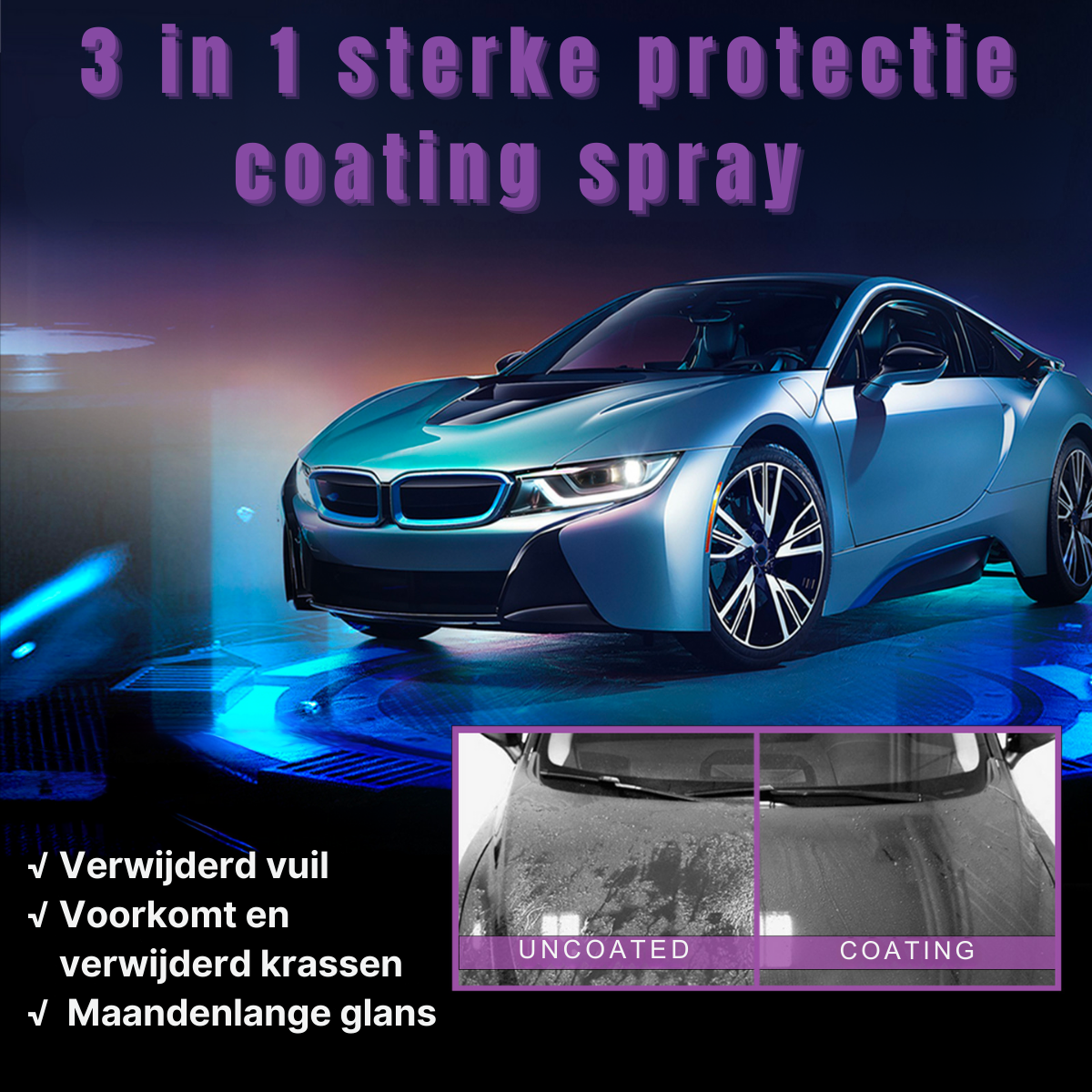 3 in 1 Nano Keramische Coatingspray